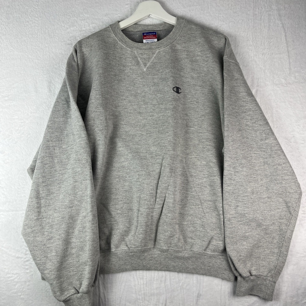 Champion Grey Pullover Crewneck Modern Men's Size XL